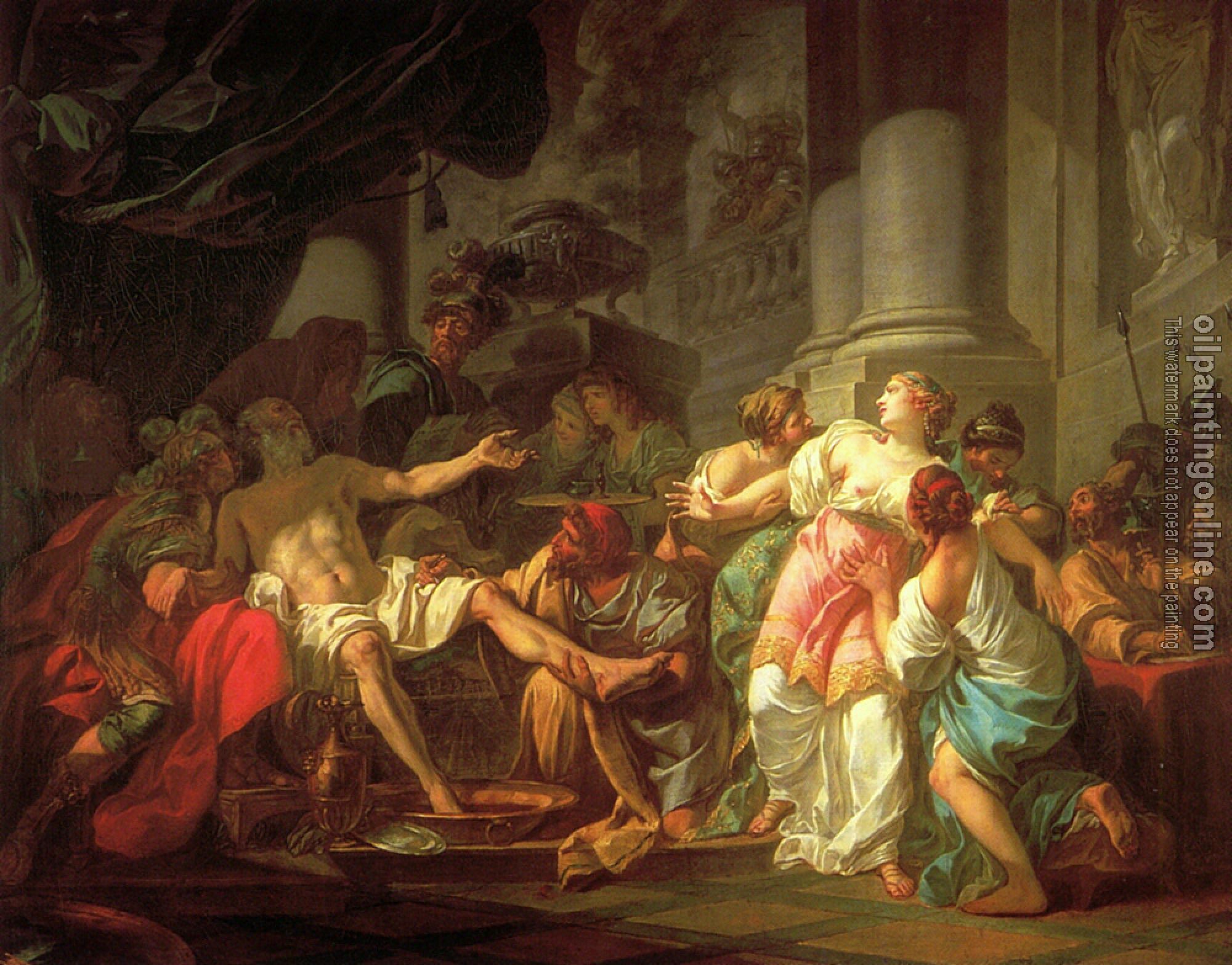 David, Jacques-Louis - The Death of Seneca